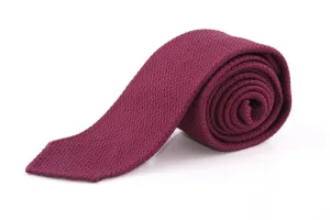 Burgundy Grenadine Silk Tie