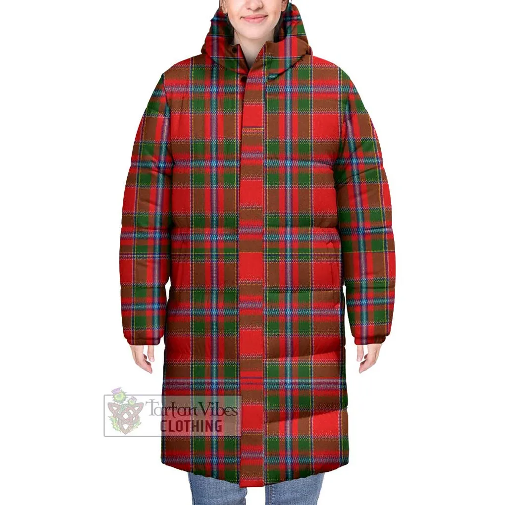 Butter Tartan Long Down Jacket