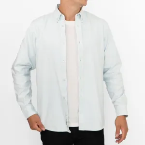 Carhartt WIP Mens Shirt Long Sleeve Madison Storm Light Blue