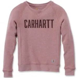 Carhartt&#x20;103926&#x20;Women&#x27;s&#x20;Clarksburg&#x20;Graphic&#x20;Crewneck&#x20;-&#x20;Burlwood&#x20;Heather