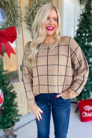 Carol Long Sleeve Relaxed Fit Crewneck Pullover Sweater