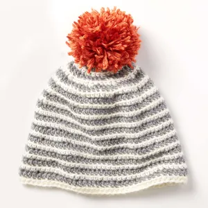 Caron Crochet Striped Right Hat