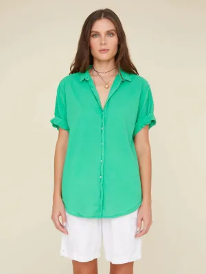 Channing Cotton Shirt - Deep Mint