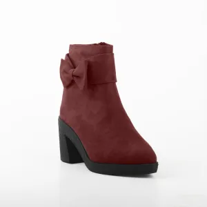 Chic Bow Booties DRed