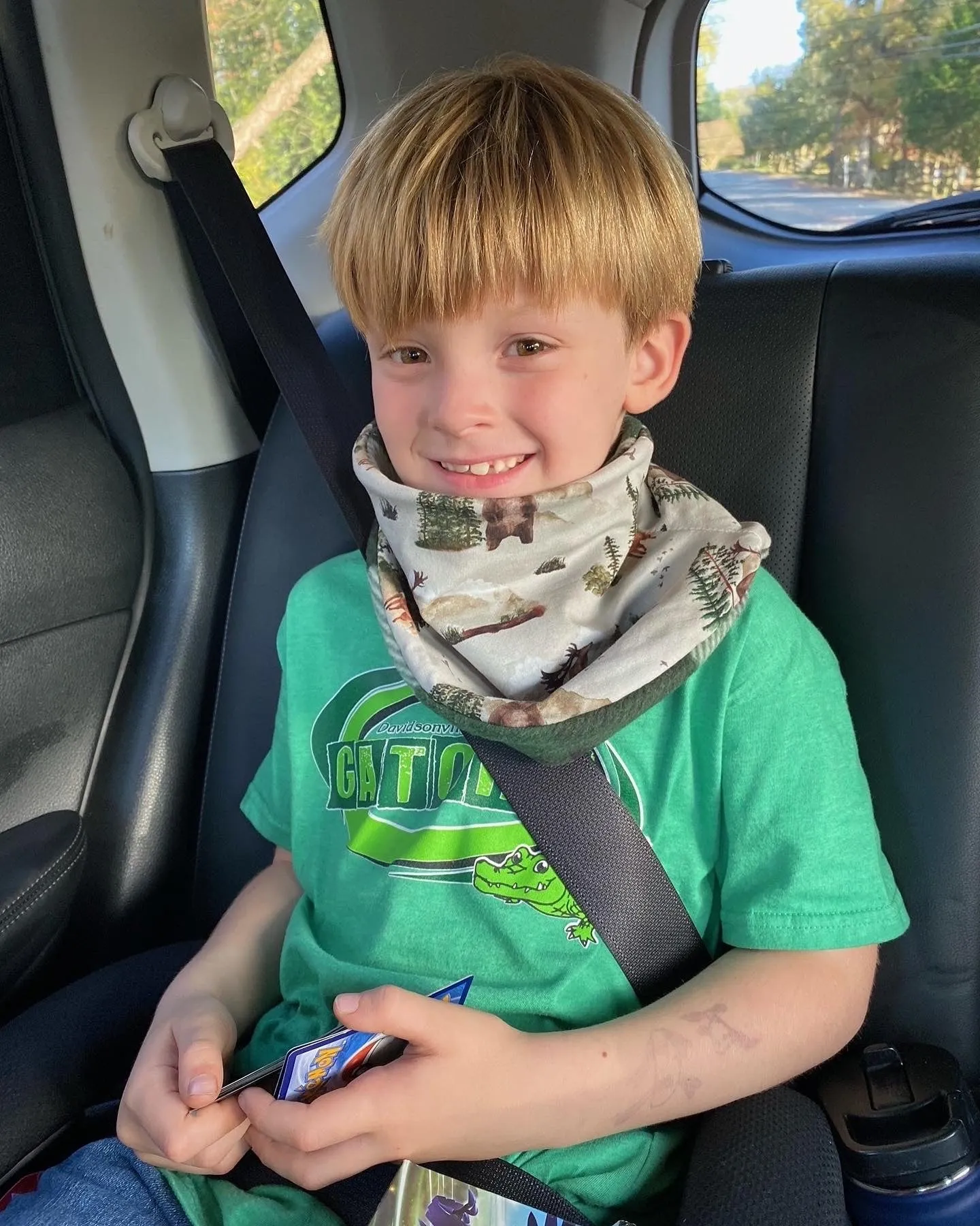 Child's Handmade Neck Warmer Helicopters