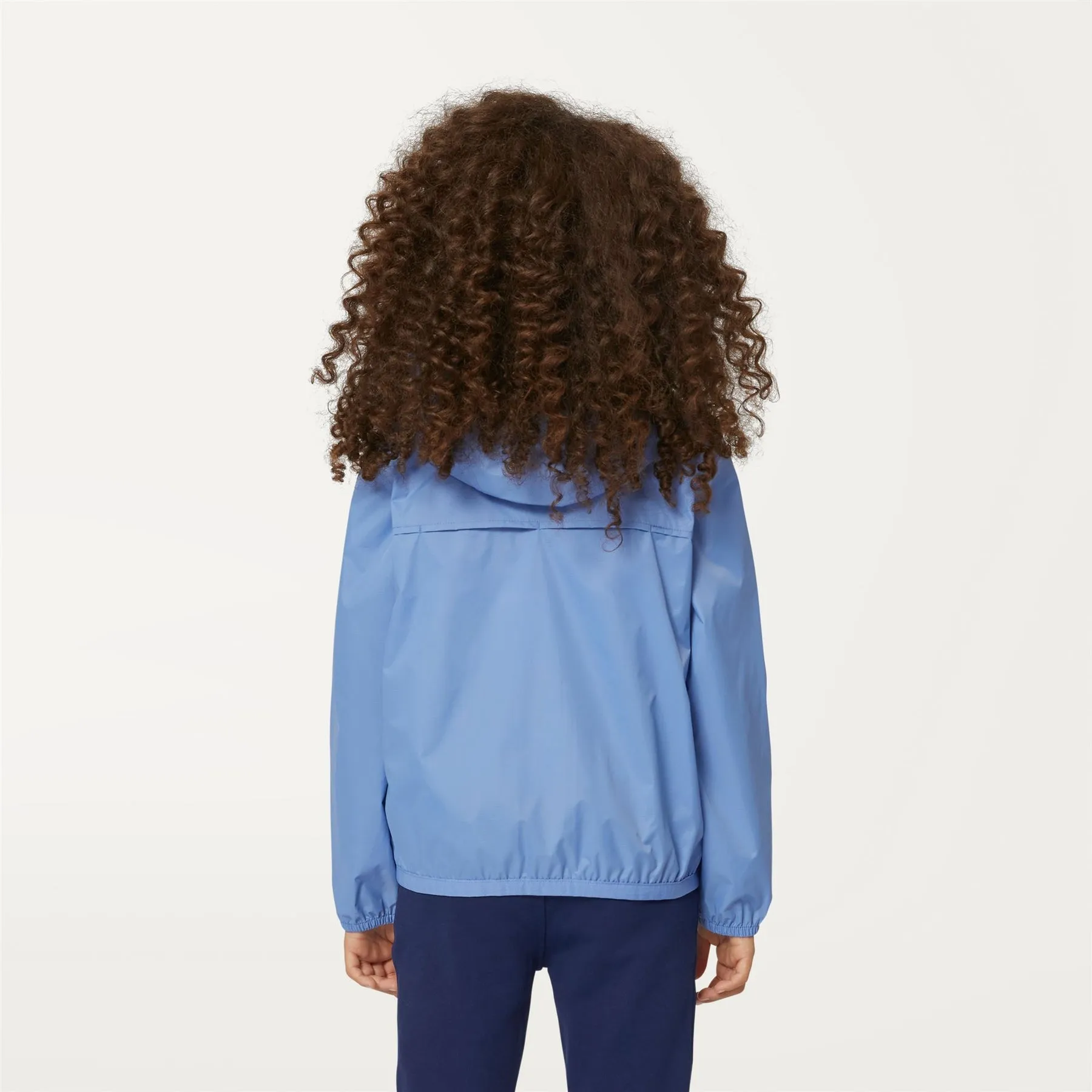 Claude - Kids Packable Full Zip Rain Jacket in AZURE DK