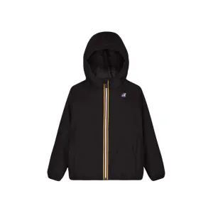 Claude - Kids Packable Full Zip Rain Jacket in Black