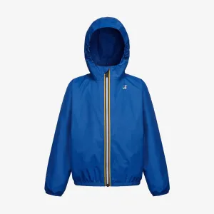 Claude - Kids Packable Full Zip Waterproof Rain Jacket in Blue Royal Marine