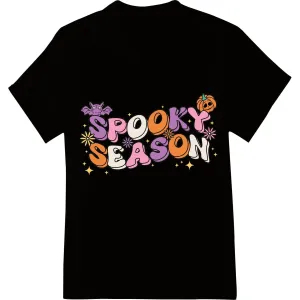 Colorful 'Spooky Season' Halloween Heat Transfer Design