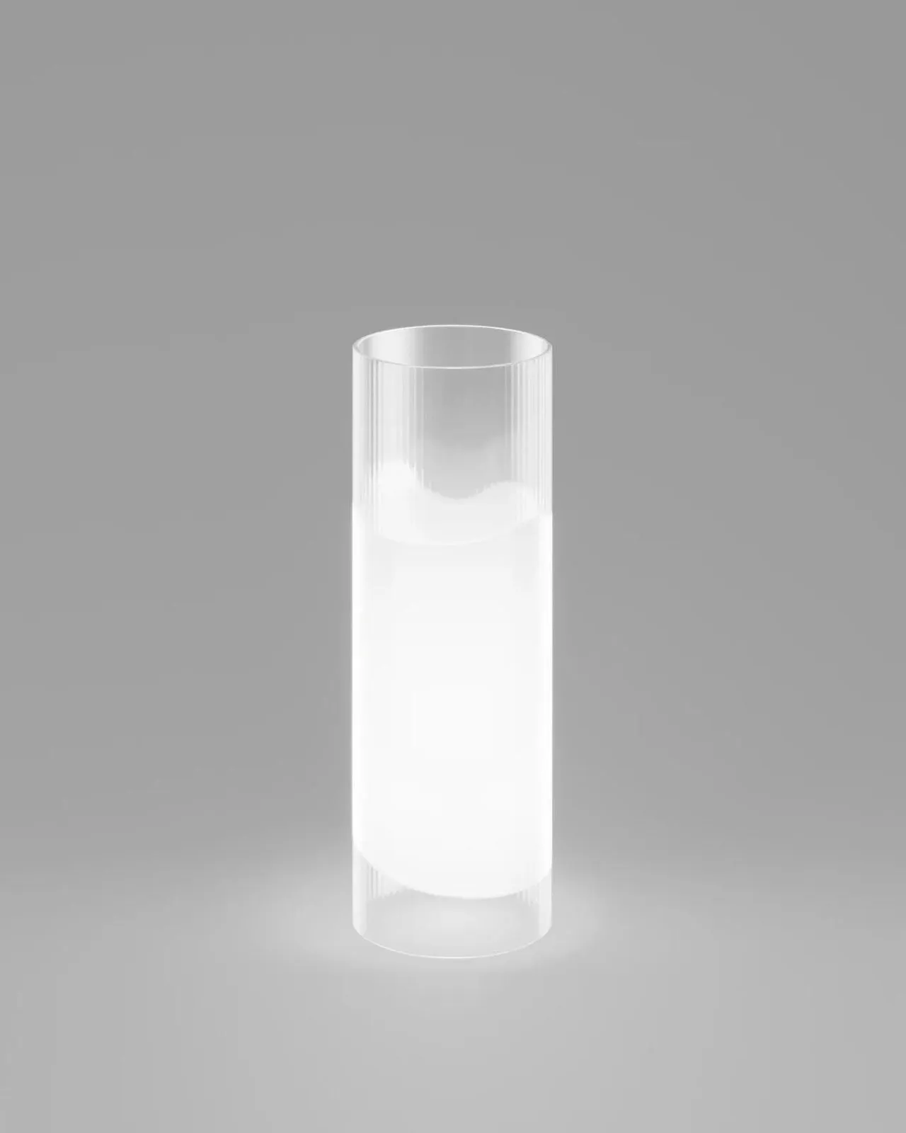 Contemporary Cylindrical Glass Table Lamp