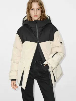 Contrast Hood Down Jacket