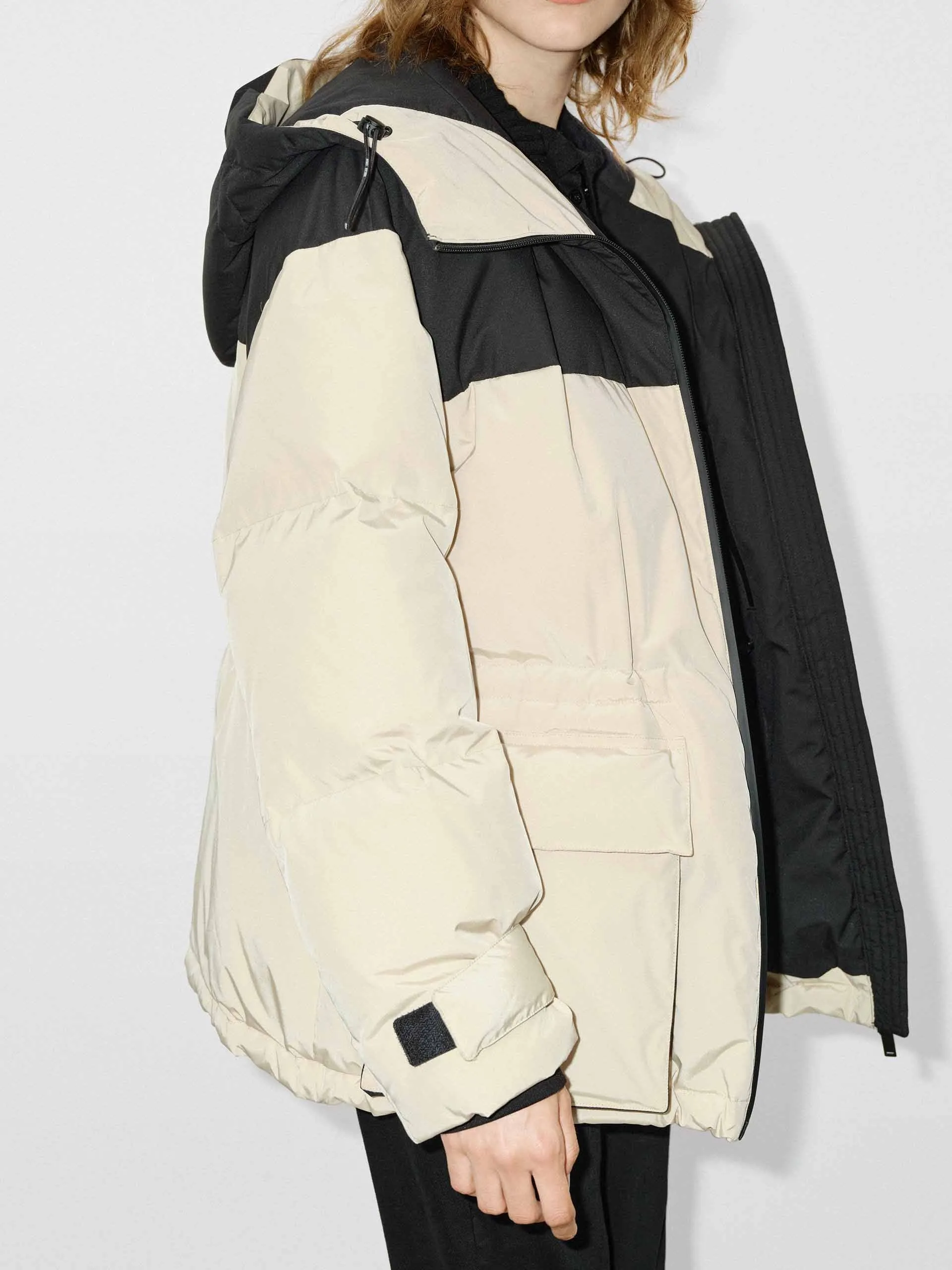 Contrast Hood Down Jacket