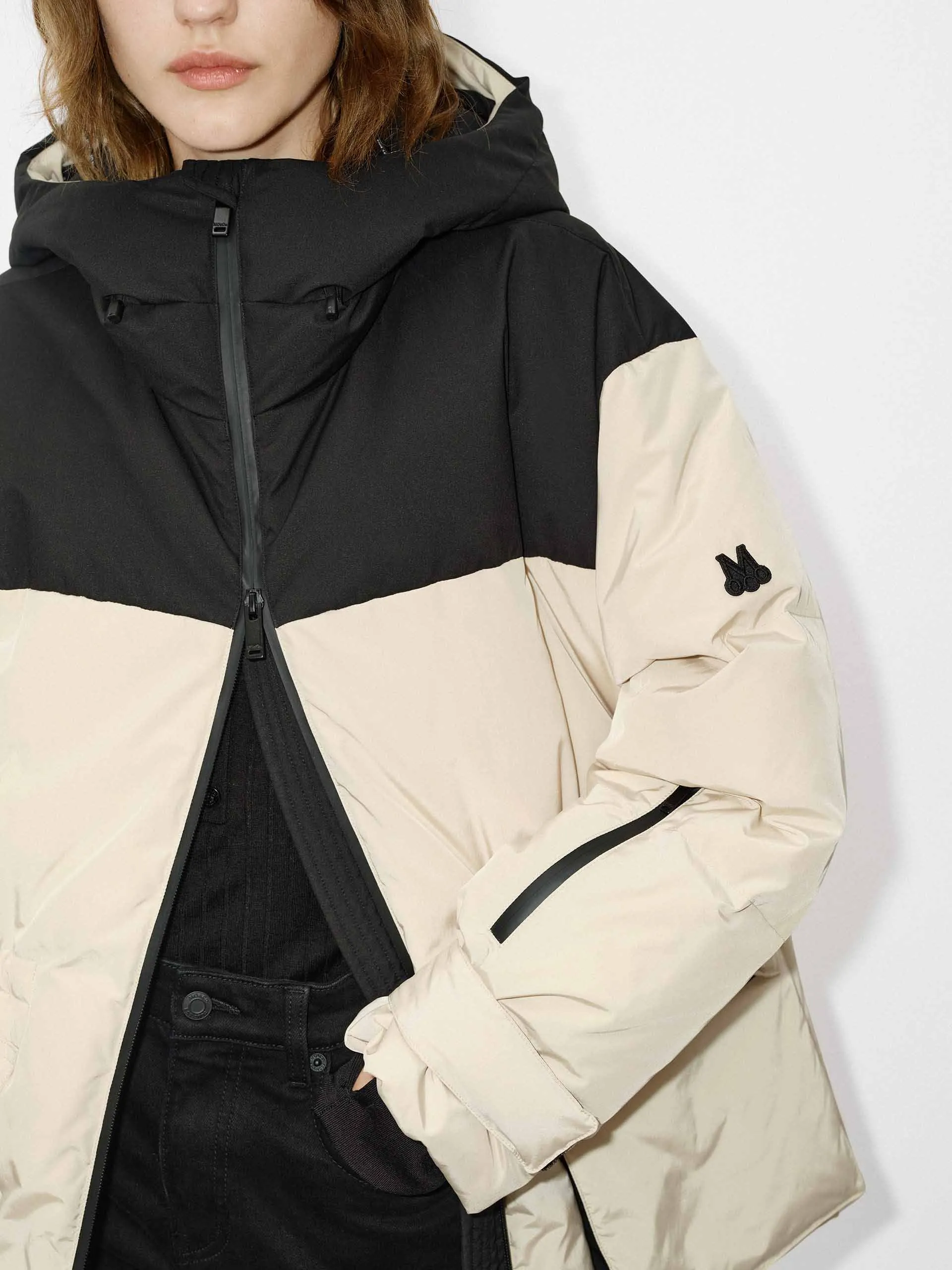 Contrast Hood Down Jacket