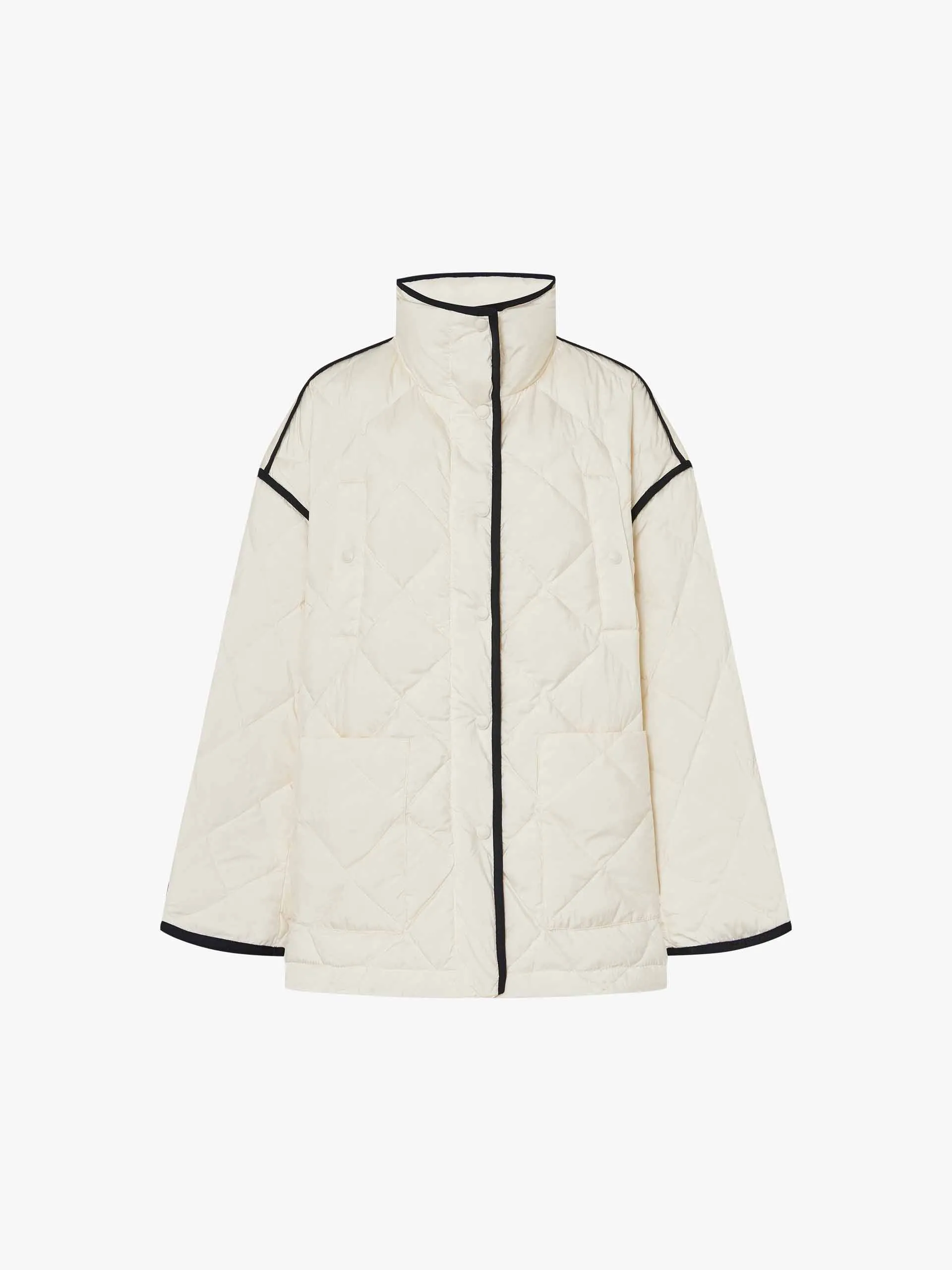 Contrast Quilted Down Jacket