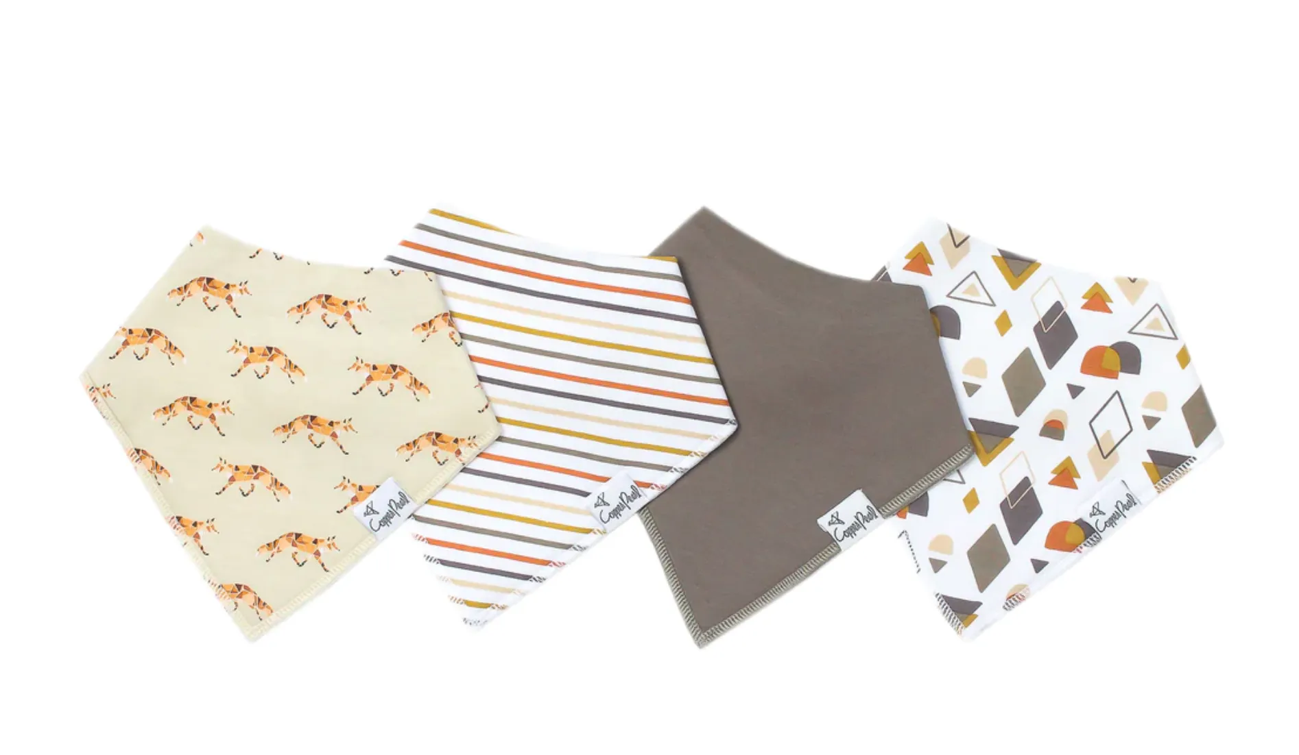 Copper Pearl - Baby Bandana Bib Sets of 4 - Multiple Styles Available