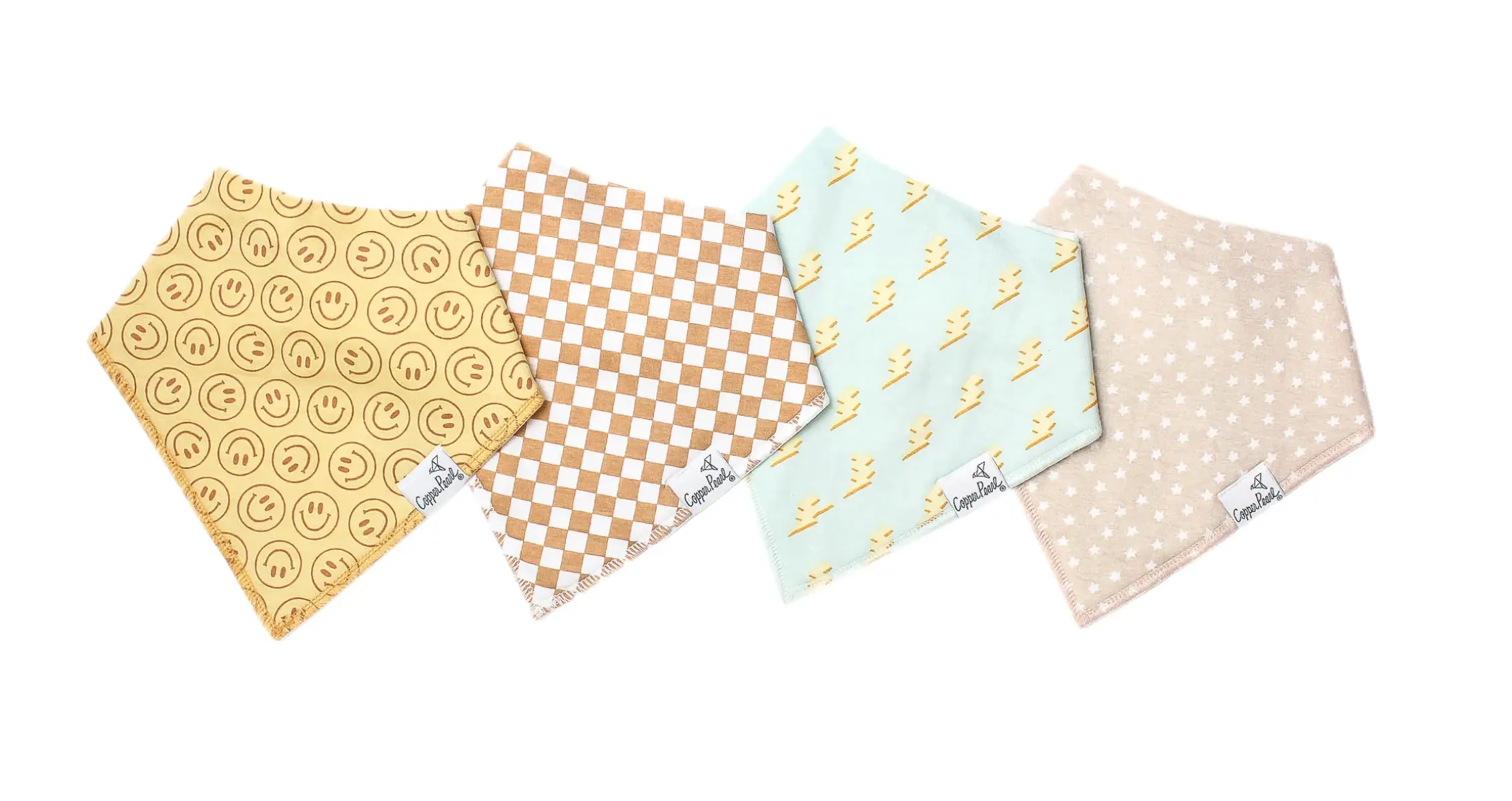 Copper Pearl - Baby Bandana Bib Sets of 4 - Multiple Styles Available