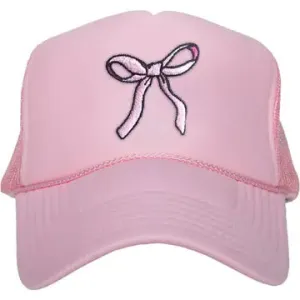 Coquette Bow Tie Trendy Foam Trucker Hat