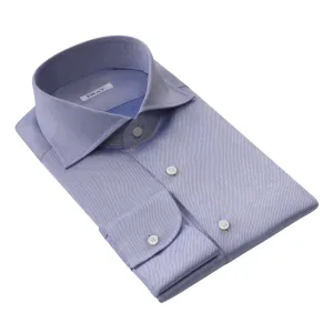 Cotton and Linen-Blend Shirt in Blue