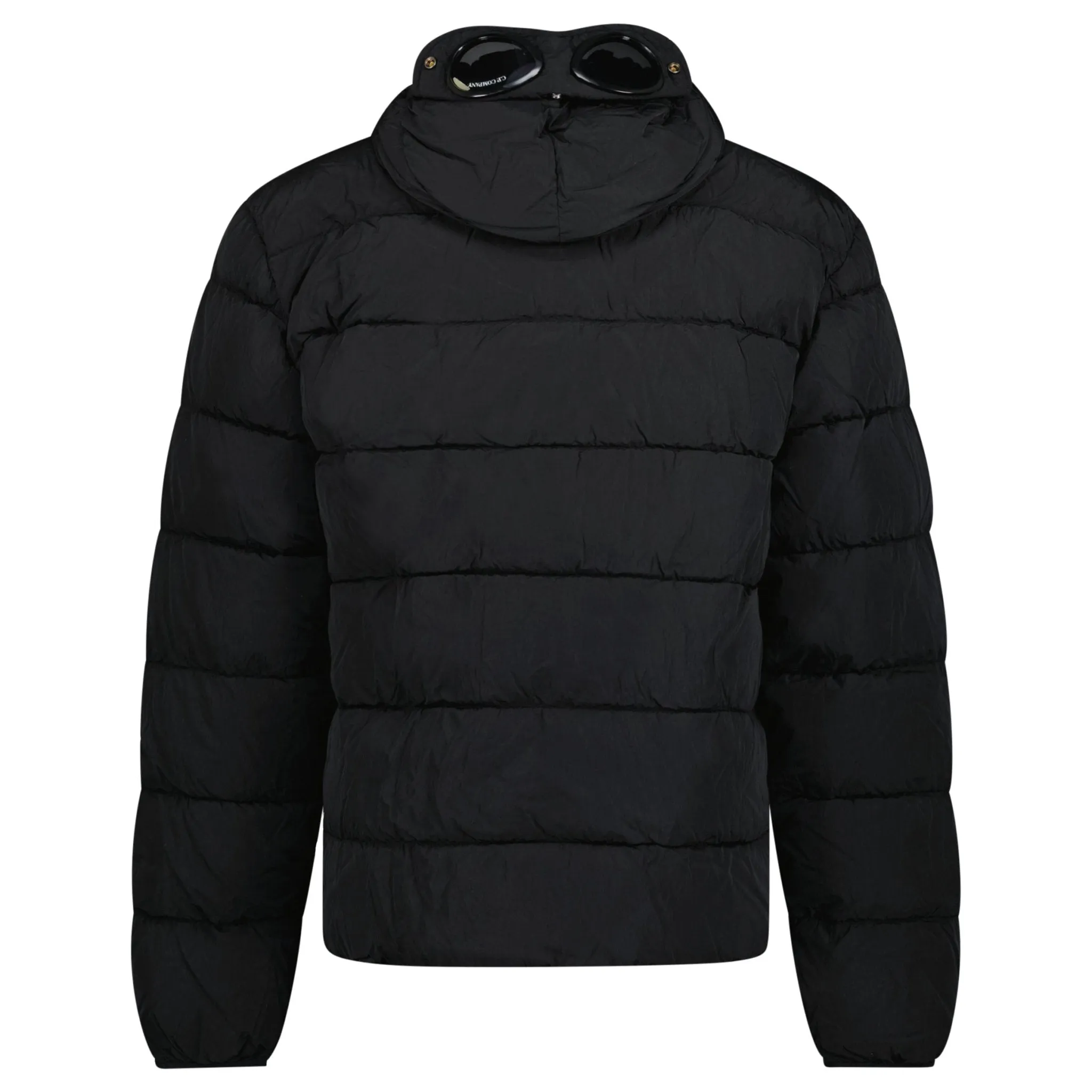 CP COMPANY CHROME R GOGGLE HOODED JACKET BLACK