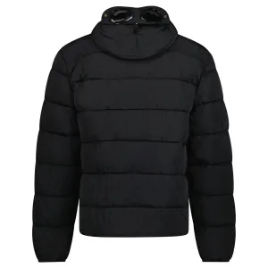 CP COMPANY CHROME R GOGGLE HOODED JACKET BLACK