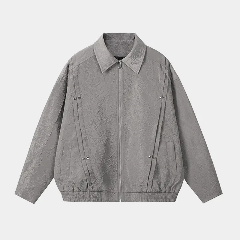 Crinkled | Loose Bomber Jacket