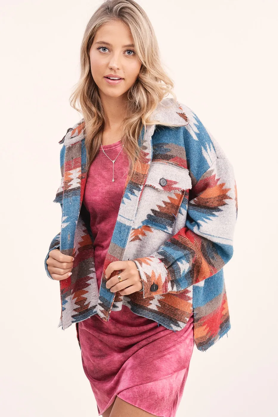 Cropped Body Eldora Aztec Jacket