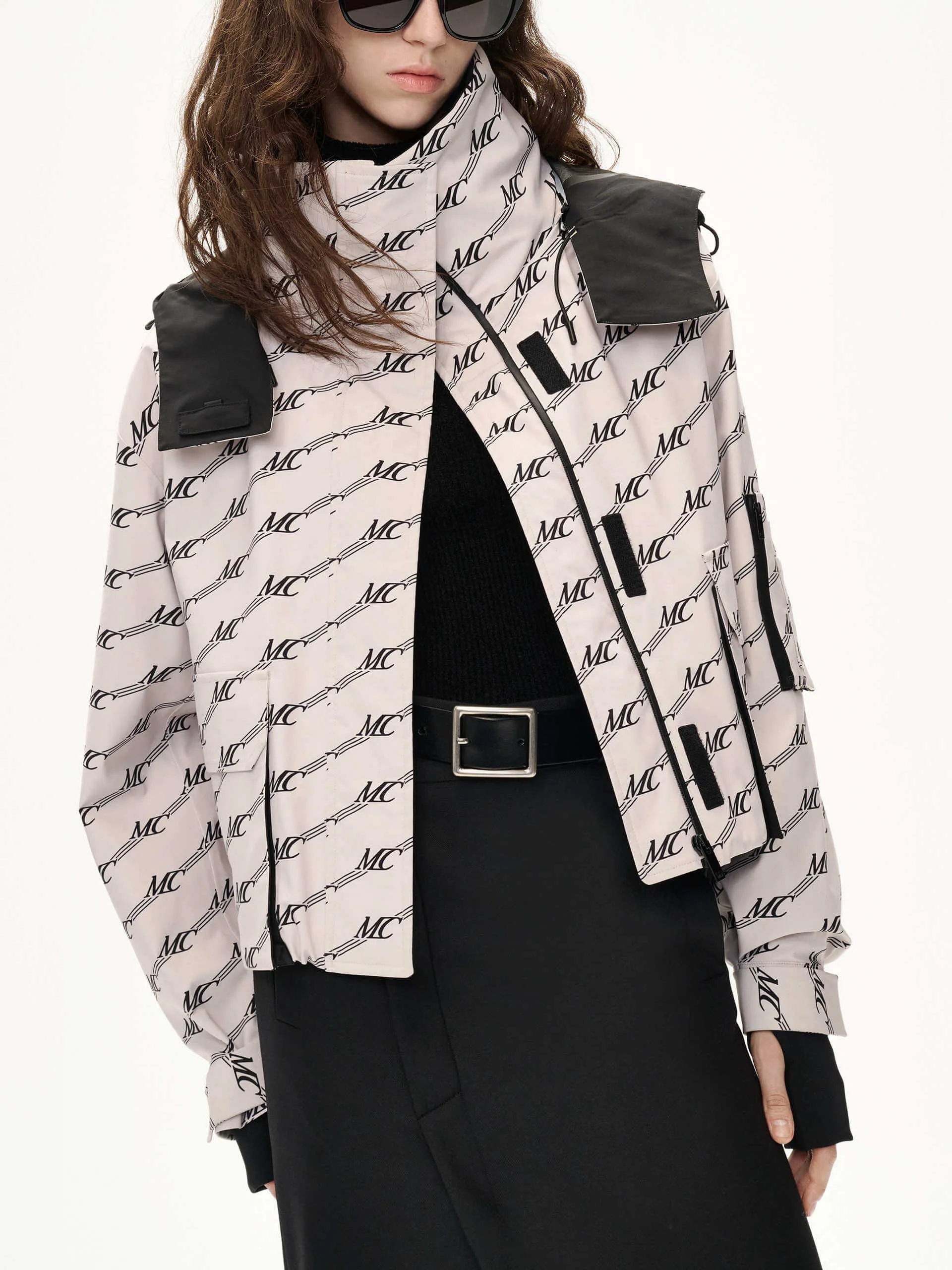 Cropped Monogram Down Jacket