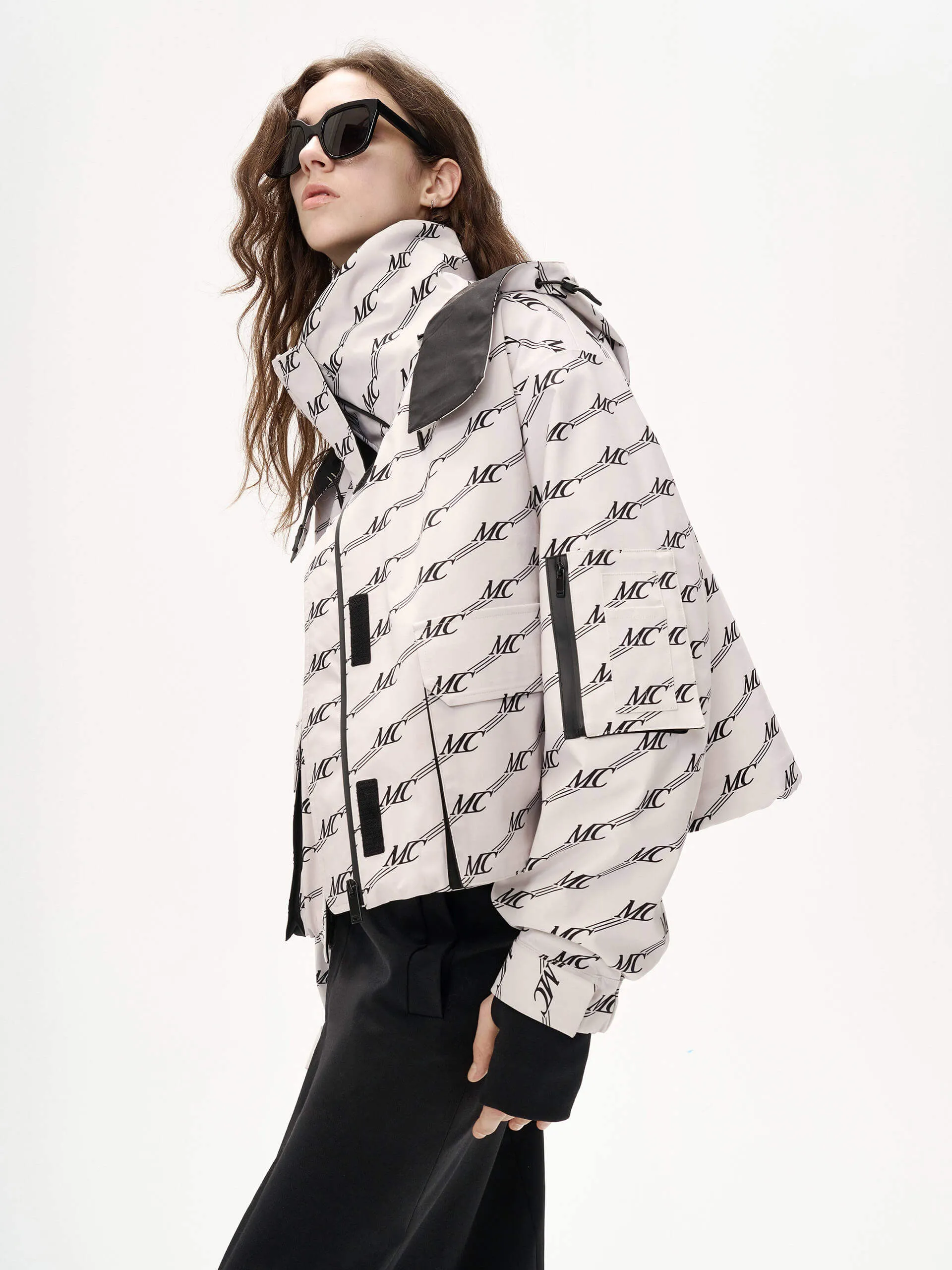 Cropped Monogram Down Jacket