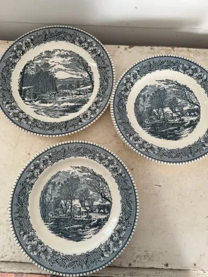 Currier & Ivies Plates - Sold Individually