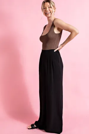 CURVY BLACK MILANO PANTS