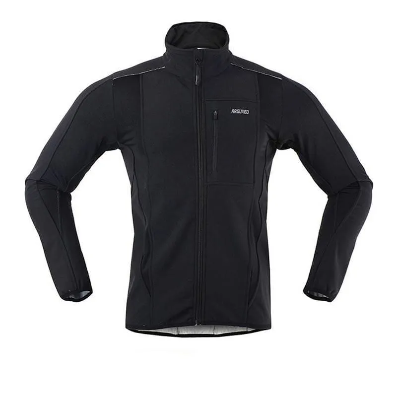 Cycling Jacket Winter Warm Up Thermal Fleece