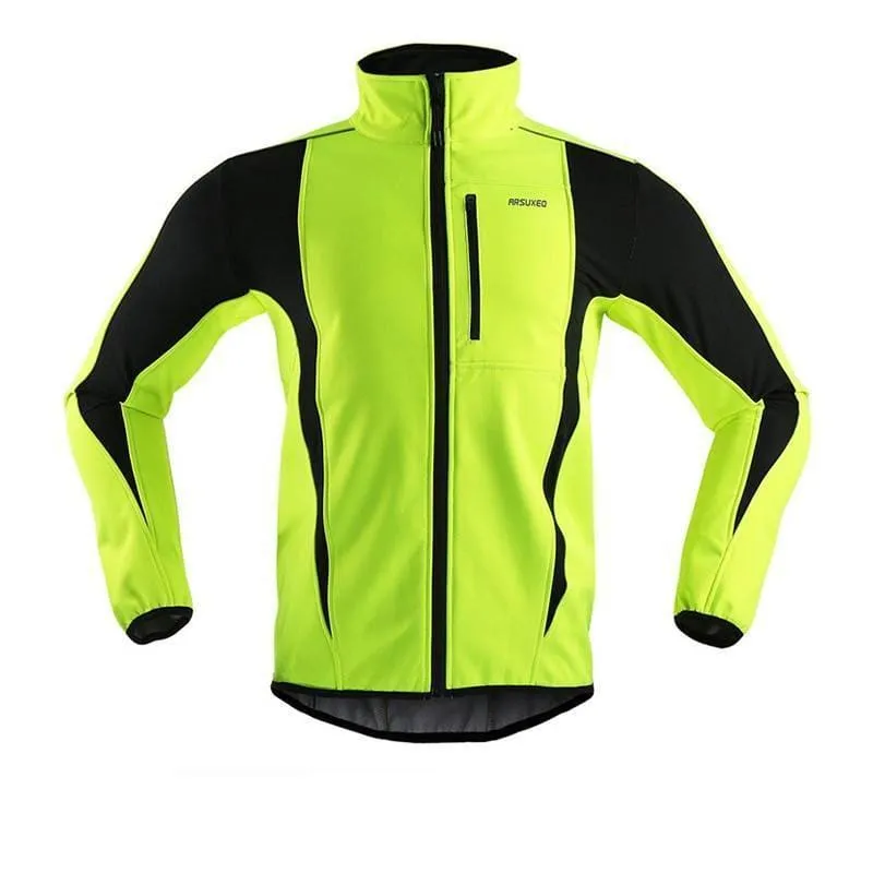 Cycling Jacket Winter Warm Up Thermal Fleece