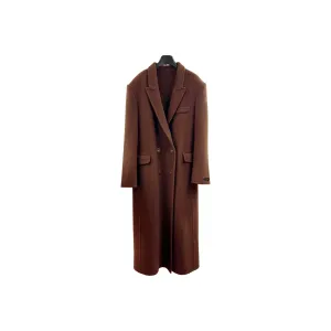 DANA PADDED-SHOULDER WOOL COAT