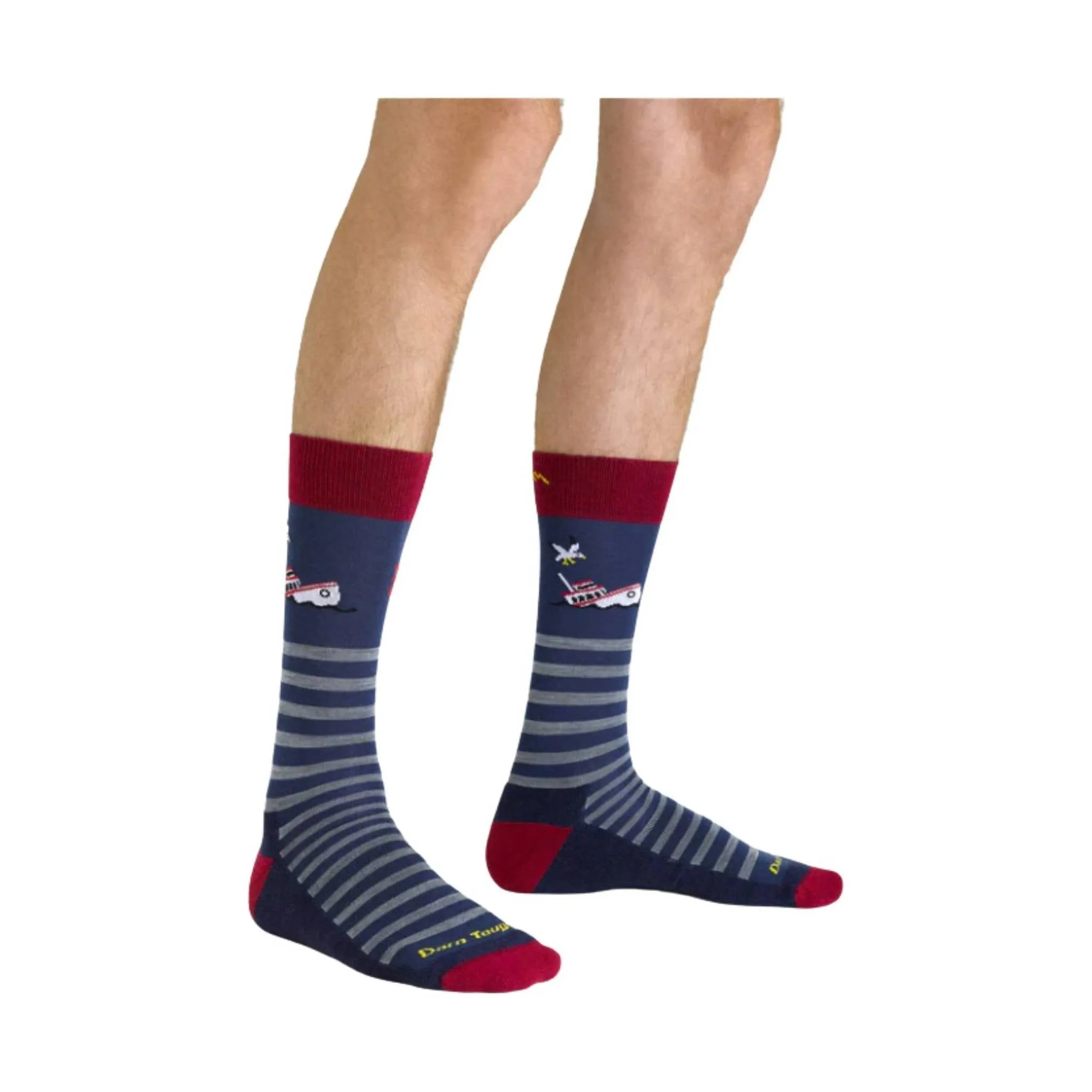Darn Tough Vermont Men's Wild Life Crew Lightweight Lifestyle Sock - Storm