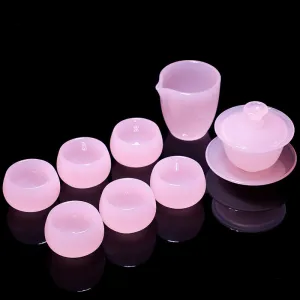 De Hua "Pink Jade" Jingdezhen Porcelain Tea Set