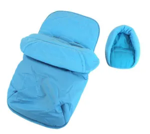 Deluxe 2in1 Ocean Blue Footmuff & Headhugger To Fit Mama & Papas Cruise