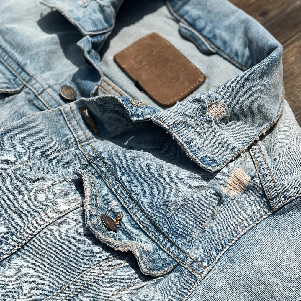 Denim jacket "Heroes Logo"