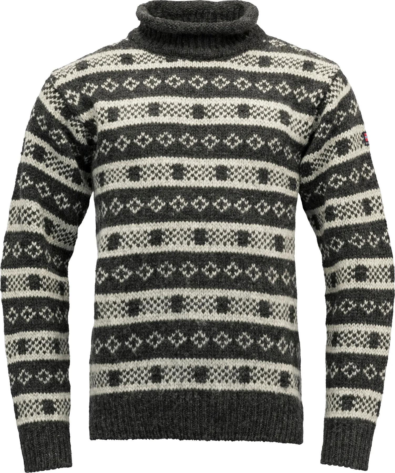 Devold Unisex Alnes Wool Roll Neck Anthracite/Grey Melange | Buy Devold Unisex Alnes Wool Roll Neck Anthracite/Grey Melange here | Outnorth