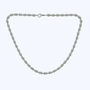 Diamond Floret Line Necklace