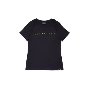 Diesel Girls Black 'Rebellion' T-Shirt
