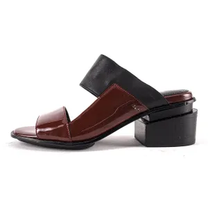 Dkny High-Heel Shoes Leather Brown Colour For Women