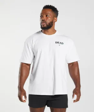 DNU Gymshark Dead Lift T-Shirt - White
