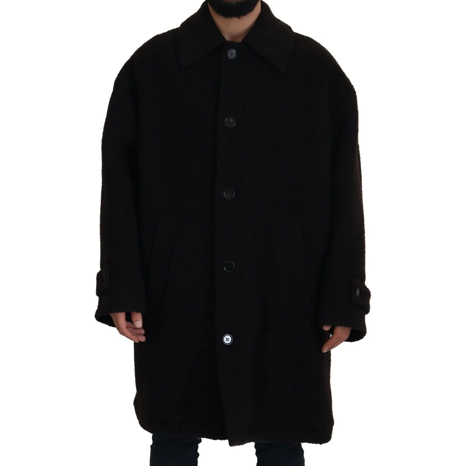 Dolce & Gabbana Elegant Black Alpaca Wool Blend Jacket