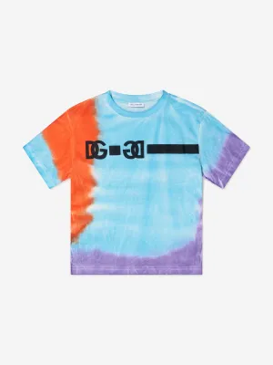 Dolce & Gabbana Kids Tie-Dye Logo T-Shirt