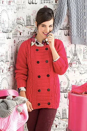 Double Breasted Cable Cardi