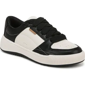 Dr. Scholl's Shoes Womens Faux Leather Lace-Up Casual And Fashion Sneakers