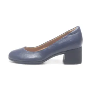 Easy Spirit Mid-Heel Shoes Leather Blue Colour For Women