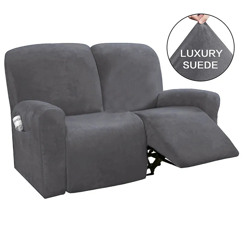 Elastic Full-Inclusive Rocking Chair Cover American Sofa Cover Protective Cover Thick Fabric Three Seat Recliner Cover