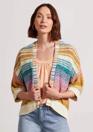 Elbow Sleeve Cardigan Sweater - Lagoon Mist