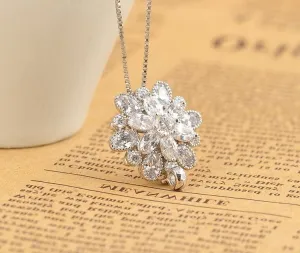 Elegant Flower Necklace/Pendant